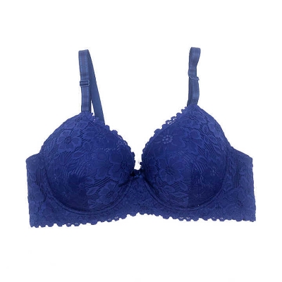 Picture of Style with Quality Full Net Lace Wired Padded Push-Up Bra for Women and Girls - 1 Piece - A Stunning Lingerie Essential