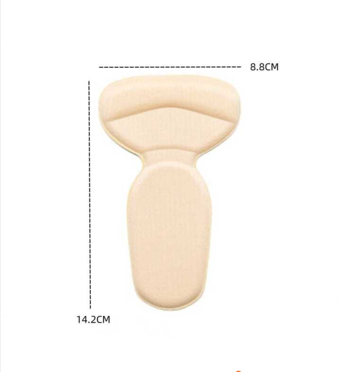 Picture of Slip-Resistant Heel Cushion Pads In Beige