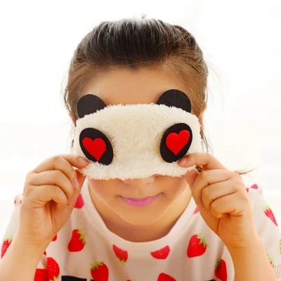 Picture of Korean version of cute panda shelter sleeping eye mask cartoon