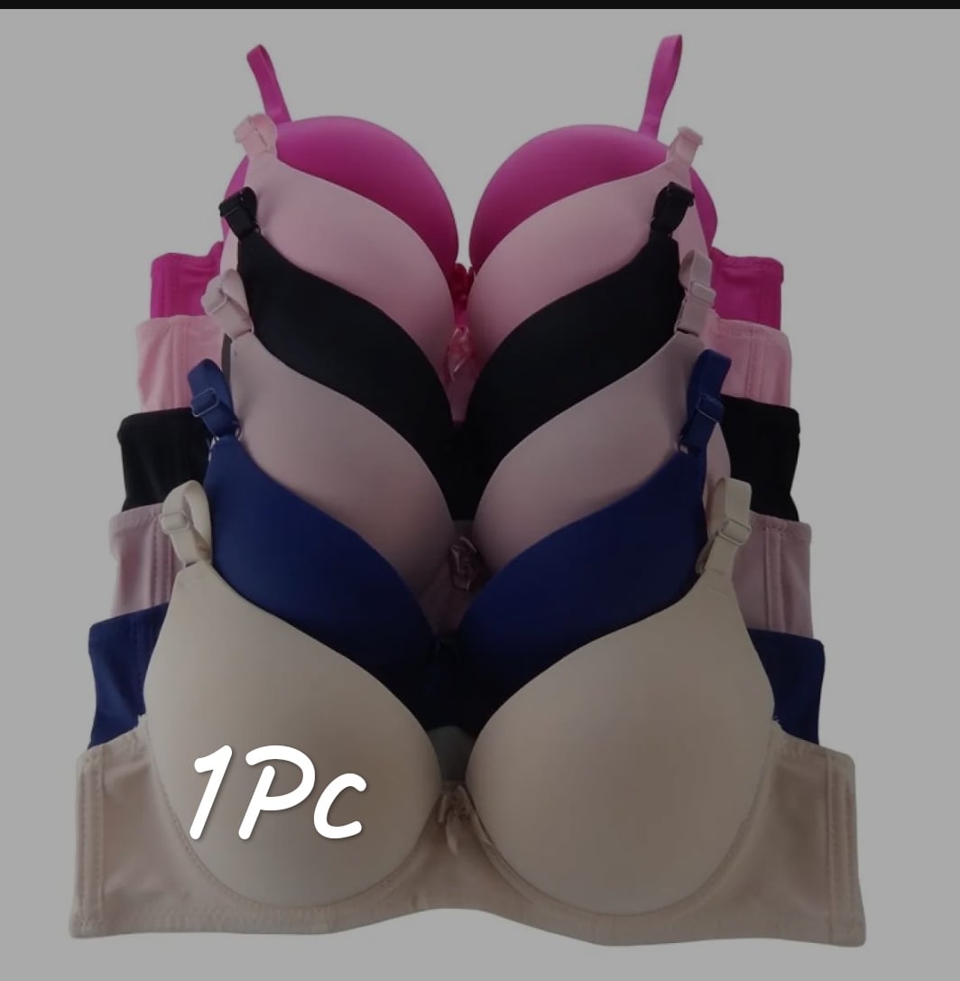 Picture of 1 Pc Solid Export Quality Push-Up Wired Padded Bra for Women & Girls - Comfortable to Wear - Elevate Your Look with this Stylish Bra