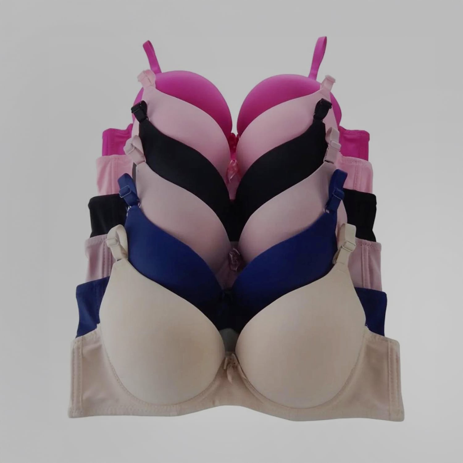 Picture of 1 Pc Solid Export Quality Push-Up Wired Padded Bra for Women & Girls - Comfortable to Wear - Elevate Your Look with this Stylish Bra