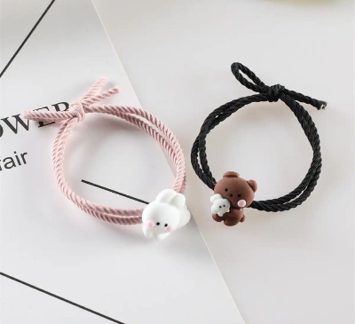 Picture of 1 Pair Hug Bear Couple Friendship Bracelet
