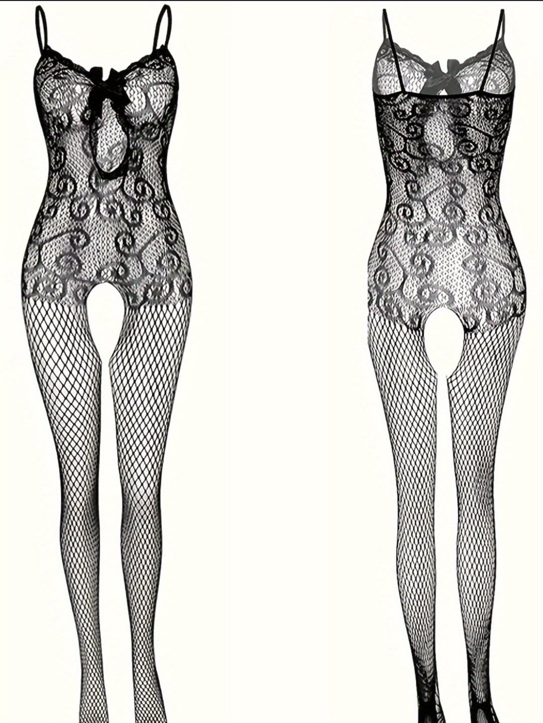 Picture of Plus Size Fishnet Teddy  Bodystocking  For Valentines Day