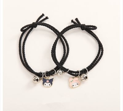 Picture of Douyin new Kulomi couple bell bracelet a pair of small rubber band magnet hair rope to send boyfriend girlfriend hair rope