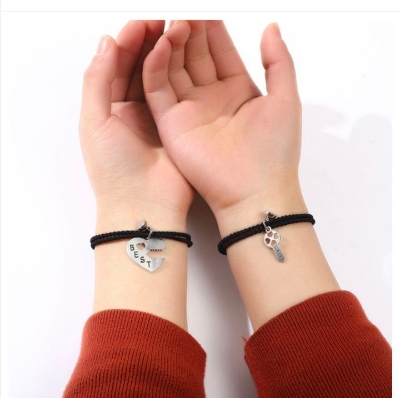 Picture of LoVe Locked Key Couple Friendship Roupe Bracelet