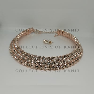 Picture of Elegents Stone Chokers Set With Earrings