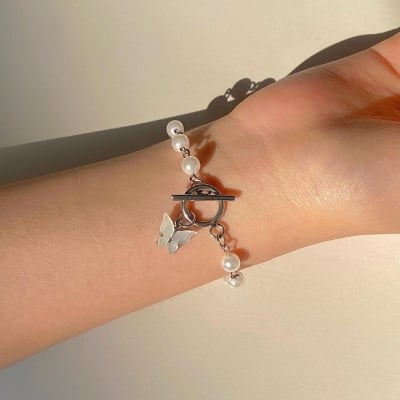 Picture of Korean Butterfly Ins Fairy Retro Bracelet For Womens And Girls