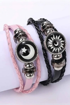 Picture of Luminous Sun & Moon Friendship Bracelet