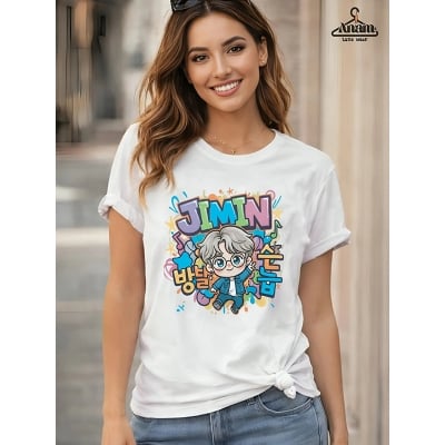 Picture of JIMIN Aesthetic Vibes Graphic BTS T-Shirt 💜