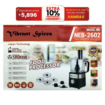 Picture of NIYAMAmultifunctional food processor  heavy duty japani technology(1200 watt)