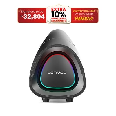 Picture of LENYES S873 PARTY SPEAKER 400WATT WITH 2 MICROPHONE(Black)