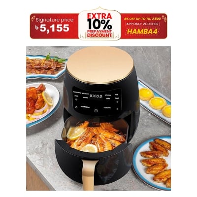 Picture of Silver Crest Digital Air Fryer 2400 Watts 6L with Fry Without Oil 220v Large Size, Health equality