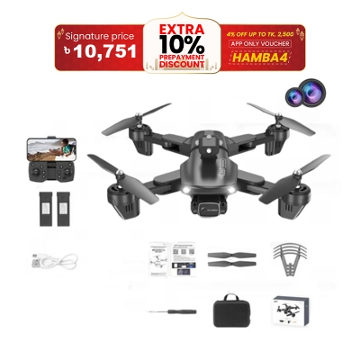 Picture of 2022 New F184 RC Drone 4K Professional Dual ESC Camera All-round Obstacle Avoidance Foldable Quadcopter 178g RC WIFI  Drone