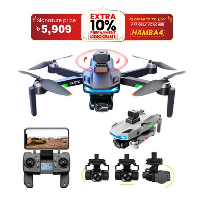 Picture of new f187 drone 4K dual camera wifi fpv obstacle avoidance optical mini quadcopter rc helicopter
