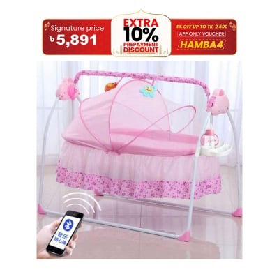 Picture of Smart Care Baby Cradle /Bed 4 in 1 with remote Control and Accessories
