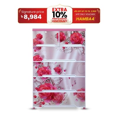 Picture of Supreme  Wardrobe (Double-5D)-Rose marble -TEL