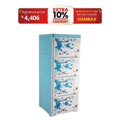 Picture of RFL Wardrobe Single 4D KD Deluxe Blue