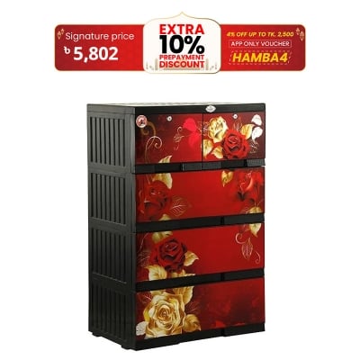 Picture of RFL Wardrobe Platinum 4 Drawer Diana