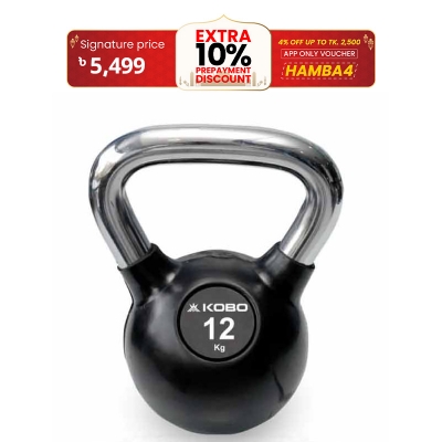 Picture of Kettlebell Dumbbell 12 KG-1 Pcs Black & Silver