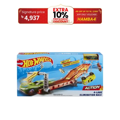 Picture of Hot Wheels 4-lane Elimination Race Track Set Exclusive -GDY60