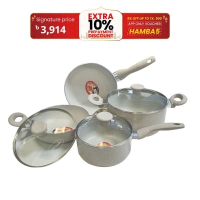 Picture of Kiam 7 Pcs Die-Casting Aluminum Cookware Set (INDUCTION)