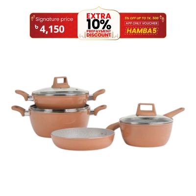 Picture of Kiam 7 Pcs Chromatic Ceramic Granite Cookware Set (Induction bottom)