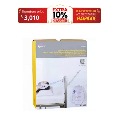 Picture of TYNOR Cervical Traction Kit (Sleeping) with Weight Bag, Grey, Universal Size, 1 Set Neck Support
