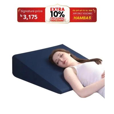 Picture of Bed Wedge Pillow for Acid Reflux for Sleeping Medical Grade Sponge Washable