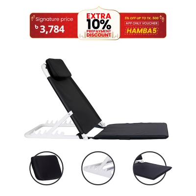 Picture of Adjustable Hospital Back Rest for Use on Bed, Back Support for Patient at Home, Multifunction, Large Size, 5 Changeable Recline Angles, Foldable & Portable (Pack of 1) FREE delivery