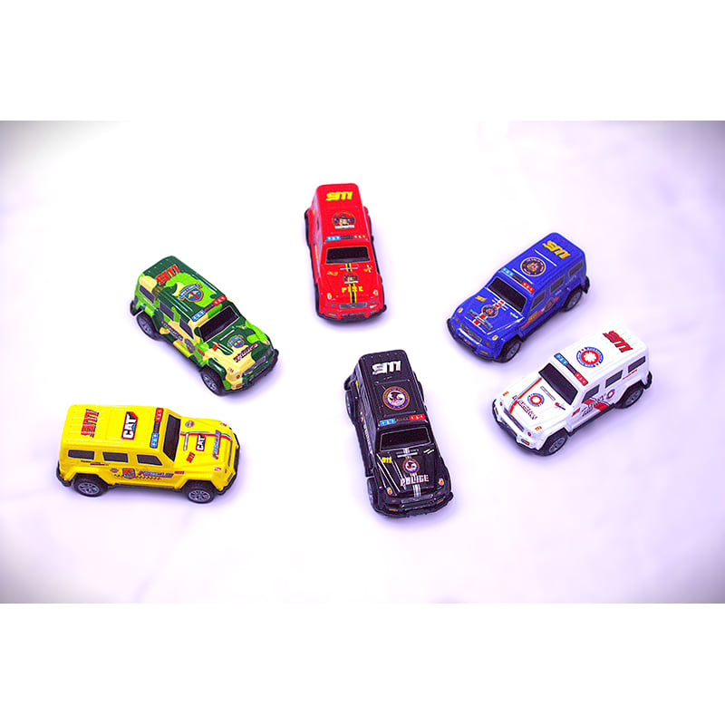 Picture of Back spring racing car multi color toy for kids (Multicolor)