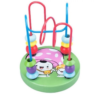 Picture of Wooden Roller Coaster Bead Toys Montessori Early Educational Puzzle Math Toy Colorful Cartoon Animals For Kids Arithmetic TMZ
