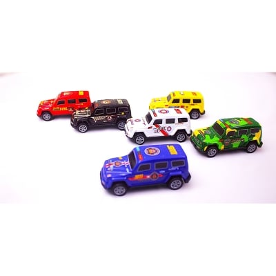 Picture of Back spring racing car multi color toy for kids (Multicolor)