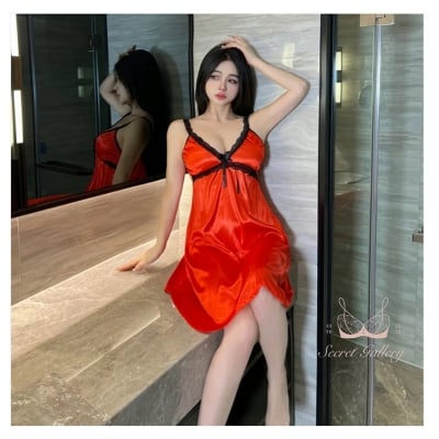 Picture of Perspective Fun Nightgown Women Sleepwear Lace Floral Nightie Lingerie Suspenders Nightdress Comfortable Robe Summer