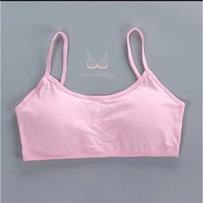 Picture of Girl Wen Bo Slope Pure Cotton Development Episodial Pupils Through Little Vests No Steel Circle Slice Children's Vest - Bra - Bra - Bra For Girls - ব্রা