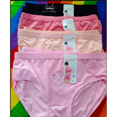 Picture of Buy 6 299, extra 6% Spend ₺ 999 to get free gifts ns save t Nylon Satin Silk Love Panty for Ladies Soft and smooth. Stylish design | 100% imported
