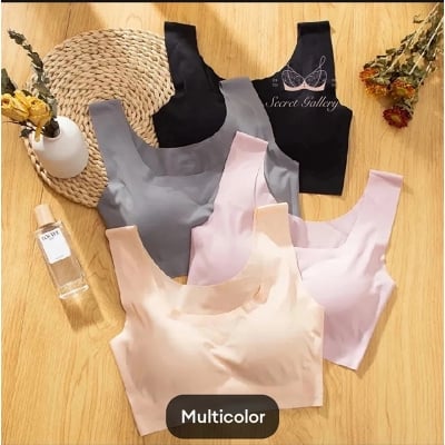 Picture of Mall Ice silk padded bra slim fit body shaper bra breatheble bra comfortable pushup bra