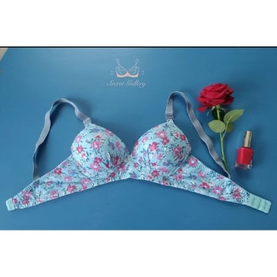 Picture of Premium Printed Push Up Bra for Girls and Women - Padded for a Perfect Fit L Г