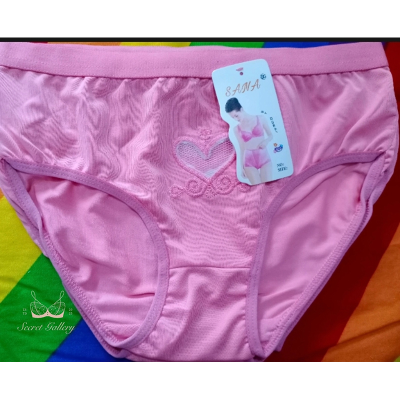 Picture of Buy 6 299, extra 6% Spend ₺ 999 to get free gifts ns save t Nylon Satin Silk Love Panty for Ladies Soft and smooth. Stylish design | 100% imported