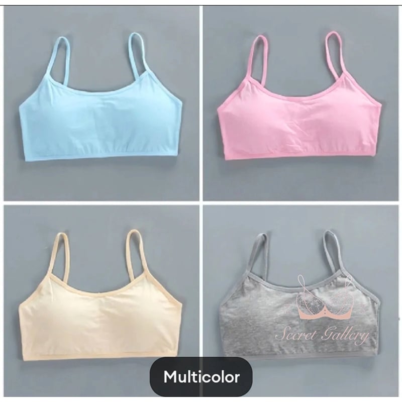 Picture of Mall 1 piece Padded Bra for Teen Girls Kids Training Bras Topics for Teens Underwear Lin... 7