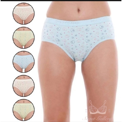 Picture of exclusive Cotton Plain Ladies Panty multi color 1 pis L لا