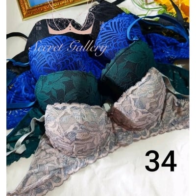 Picture of Soft Net Foam Pushup Bra Material: Cotton, Spandex, Net mix Bra Style: Bra Cup Shape: Regular style Strap Type: Adjusted-straps Style: Everyday Product Type: Net Foam Bra 100% Top Quality Product.
