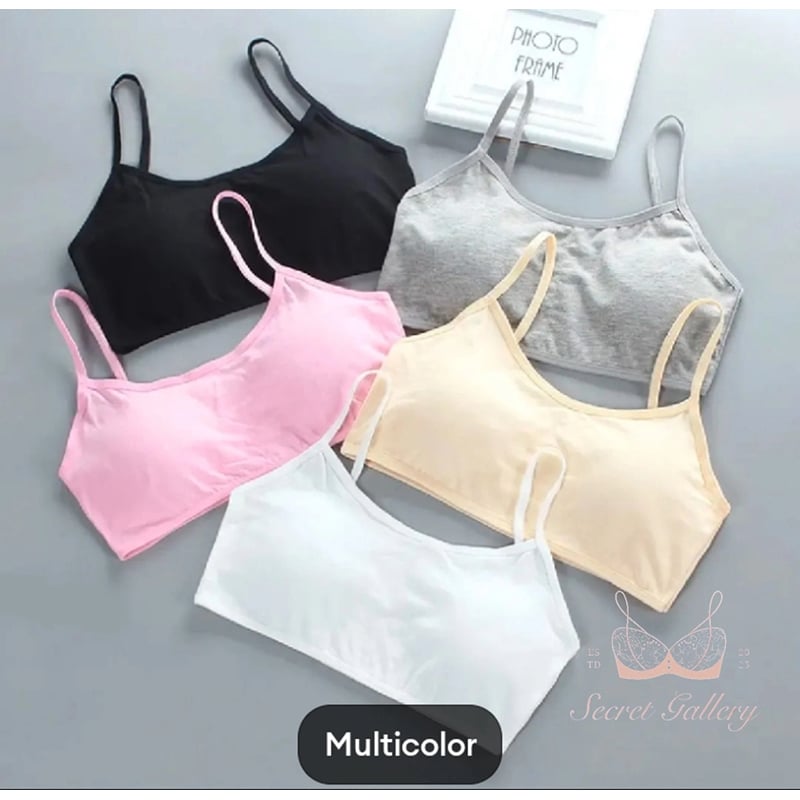 Picture of Mall 1 piece Padded Bra for Teen Girls Kids Training Bras Topics for Teens Underwear Lin... 7