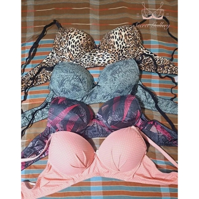 Picture of Multicolor Non-Padded Wireless Foam Bra for Women & Girls | Adjustable Straps, Sizes 32-40