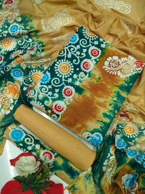 Picture of Unstitched Cotton Toli Batik Three-Piece for Women – Elegant, Comfortable
