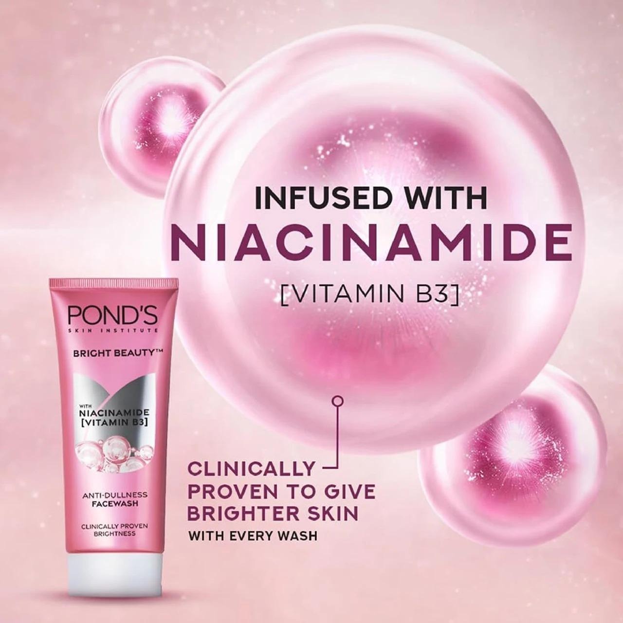 Picture of POND's Bright Beauty Facewash With Niacinamide 2x200g - (India)