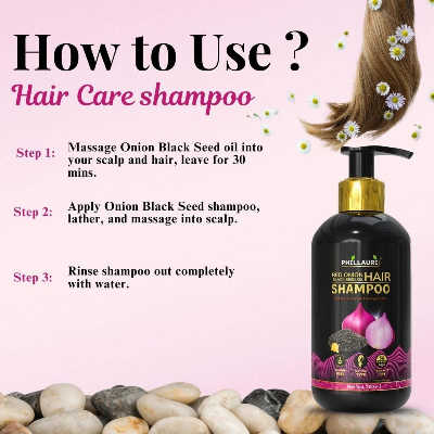Picture of Phillauri Red Onion Black Seed Oil Shampoo - 300ml (India)