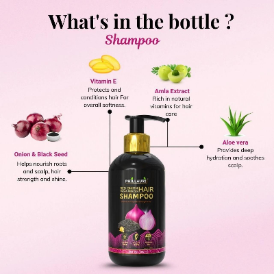Picture of Phillauri Red Onion Black Seed Oil Shampoo - 300ml (India)