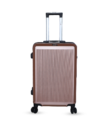 Picture of Travello 24 Inch Royal Zipper Unbreakable Body More Capacity Water Resistant Aluminum Luggage- Trolley Golden