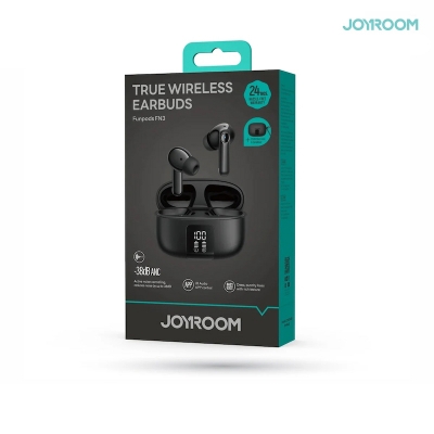 Picture of JOYROOM JR-FN3 ANC+ENC Active Noise Cancelling Wireless Earbuds - Black