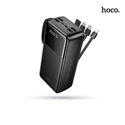 Picture of Hoco MMJ-13 Intelligence Balance 30000mAh Power Bank with Built in 4 Cables - Black